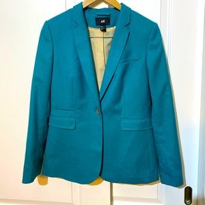H&M Turquoise Blazer 12 EUC